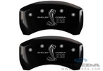 Caliper Covers - Glossy Black w/ GT500 Logo - Rear Only